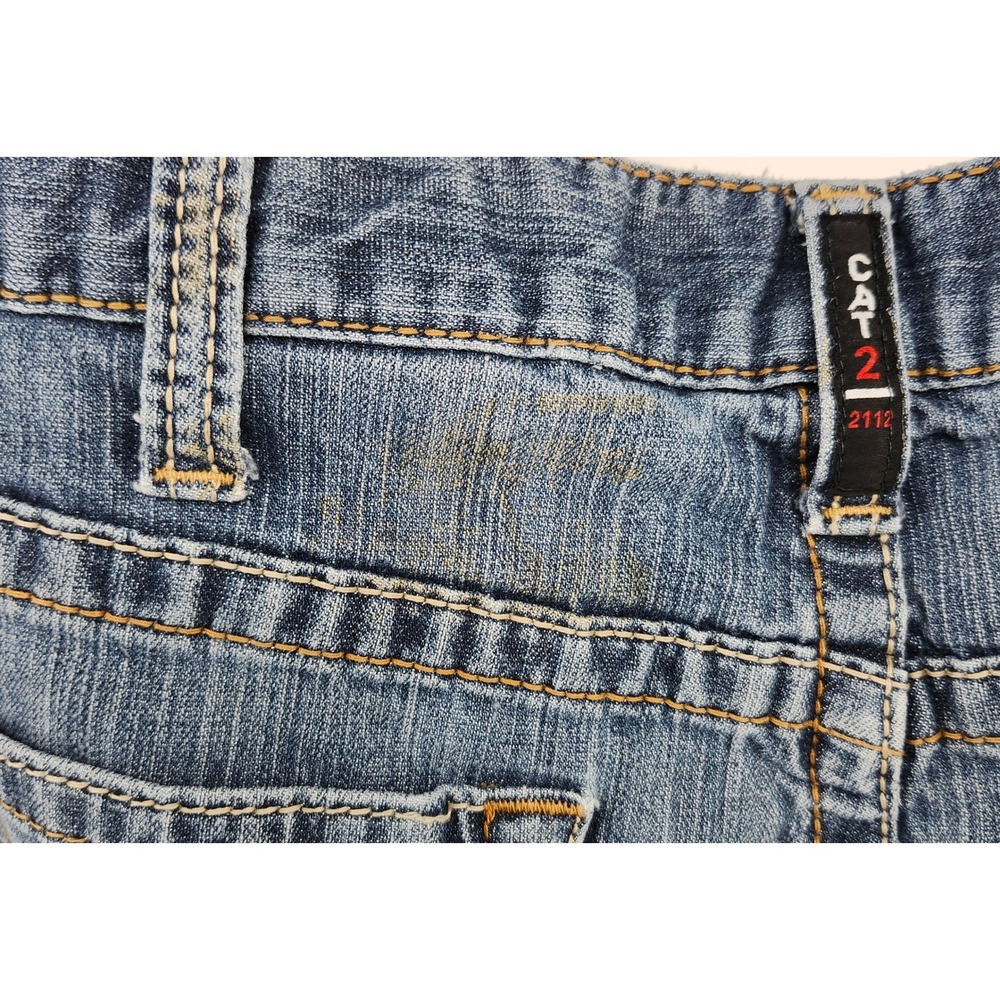 Ariat FR M4 Relaxed Boot Cut Jeans Mens 35x30 Flame Resistant CAT 2 Denim Blue - Picture 6 of 6